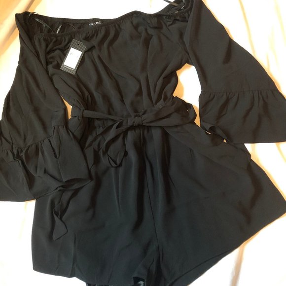 City Chic Pants - City Chic Off Shoulder Romper